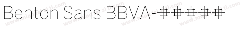 Benton Sans BBVA字体转换